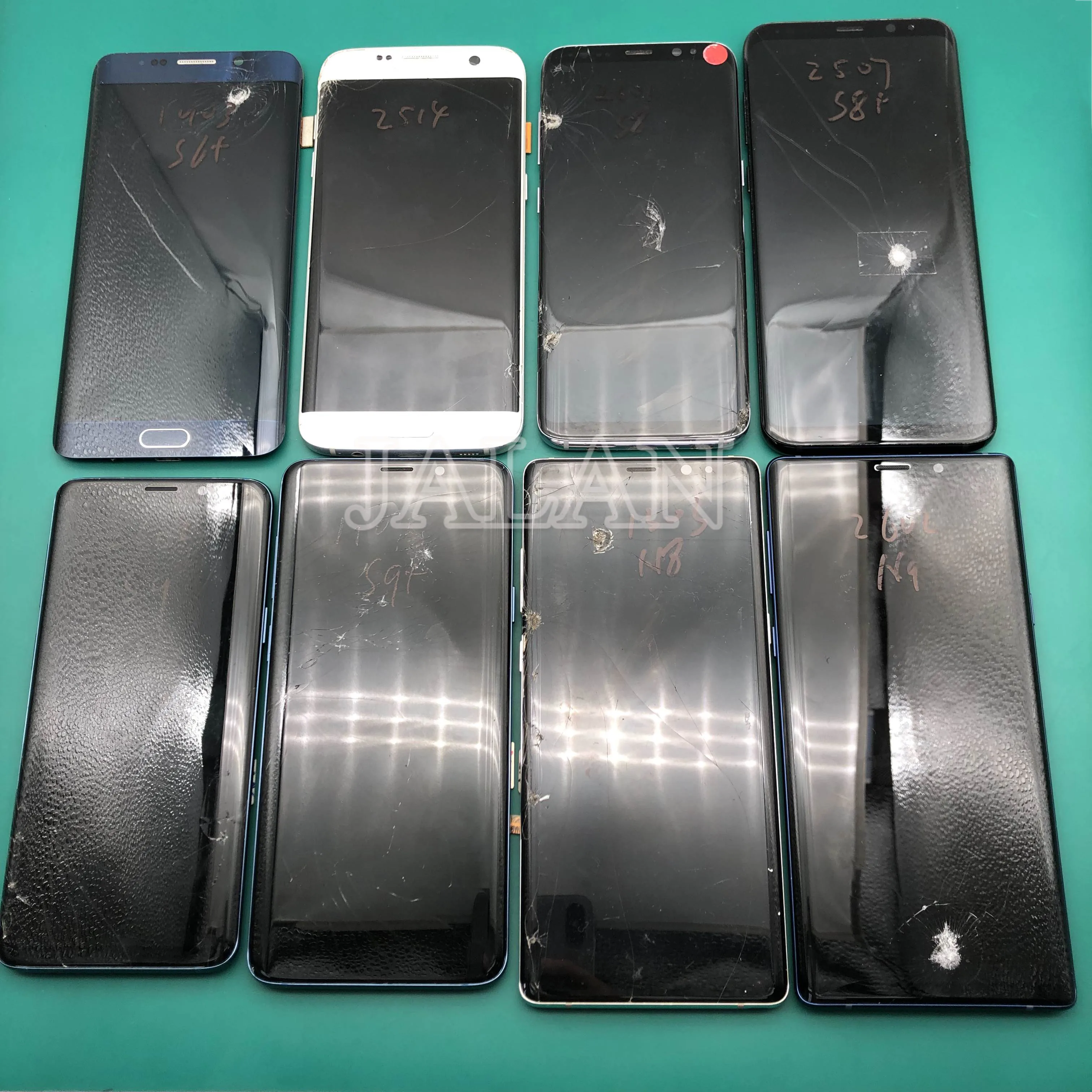 Практичный ЖК экран для samsung S8 до s9 plus Черный сенсорный дисплей в горошек рабочее