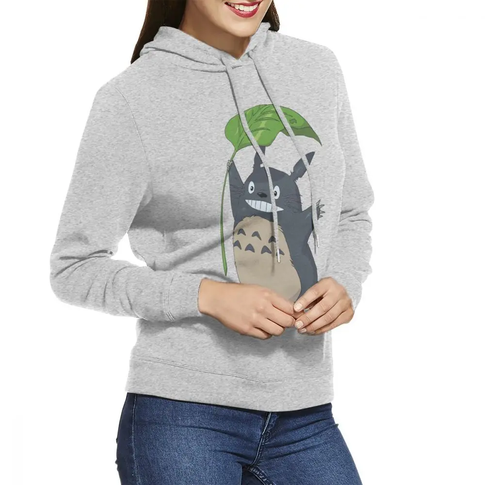 Totoro женские толстовки пуловер с длинными рукавами Повседневная хлопковая толстовка