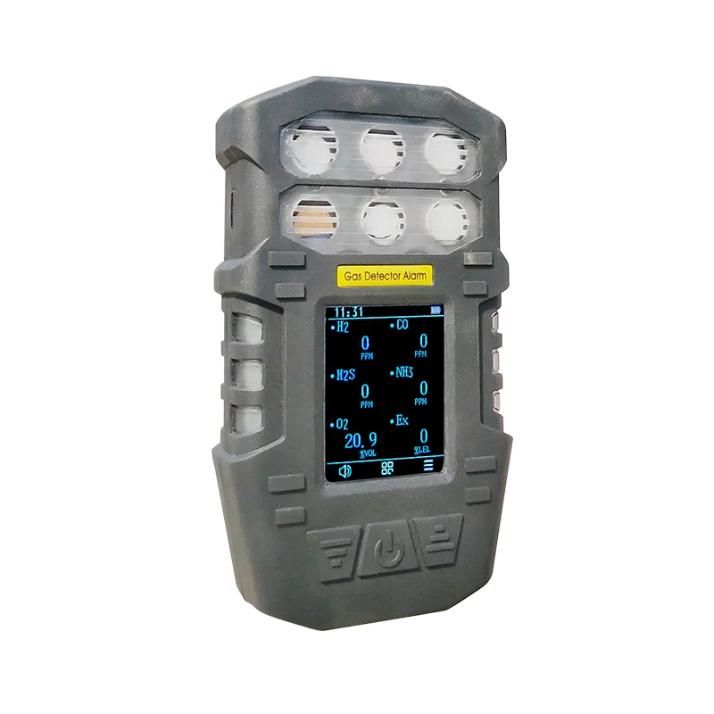 

S318 portable multi gas detector 6 in 1 gas analyzer with external pump