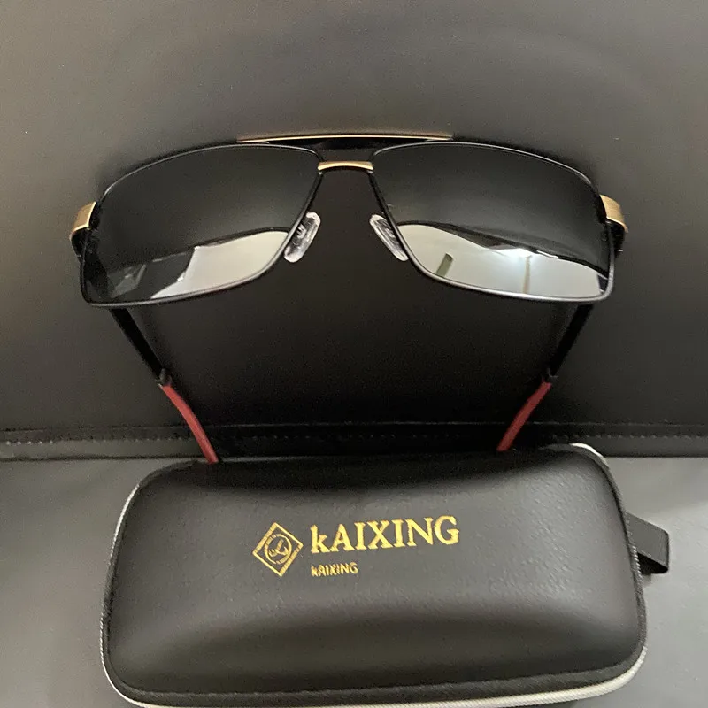 KAIXING Смарт фотохромные мужские солнцезащитные очки фирменный дизайн