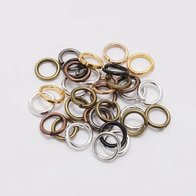 50-200pcs/lot 4 5 6 8 10 mm Jump Rings Split Rings Connectors For Diy Jewelry Finding Making Accessories Wholesale Supplies 4