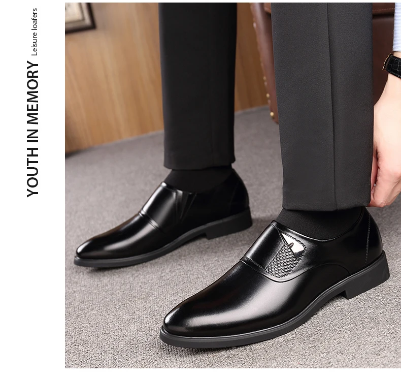 Misalwa съемным увеличителем заостренный Для мужчин кожаные туфли-оксфорды на каждый день для бизнесмена, Официальный Туфли под платье На зимнем меху, визуально увеличивающие рост; обувь, увеличивающая рост