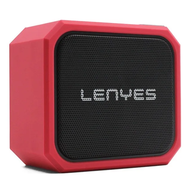 Lenyes 5 Вт наружный НЧ динамик TWS Bluetooth беспроводной динамик IPX7 портативный маленький музыкальный плеер коробка TF SD карта бас громкий динамик S105 - Цвет: Red No Box