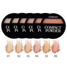 Монохромная шелковистая пудра Гладкий без дефектов компактный контроль масла невидимые поры полупрозрачный матовый макияж прессованная установка