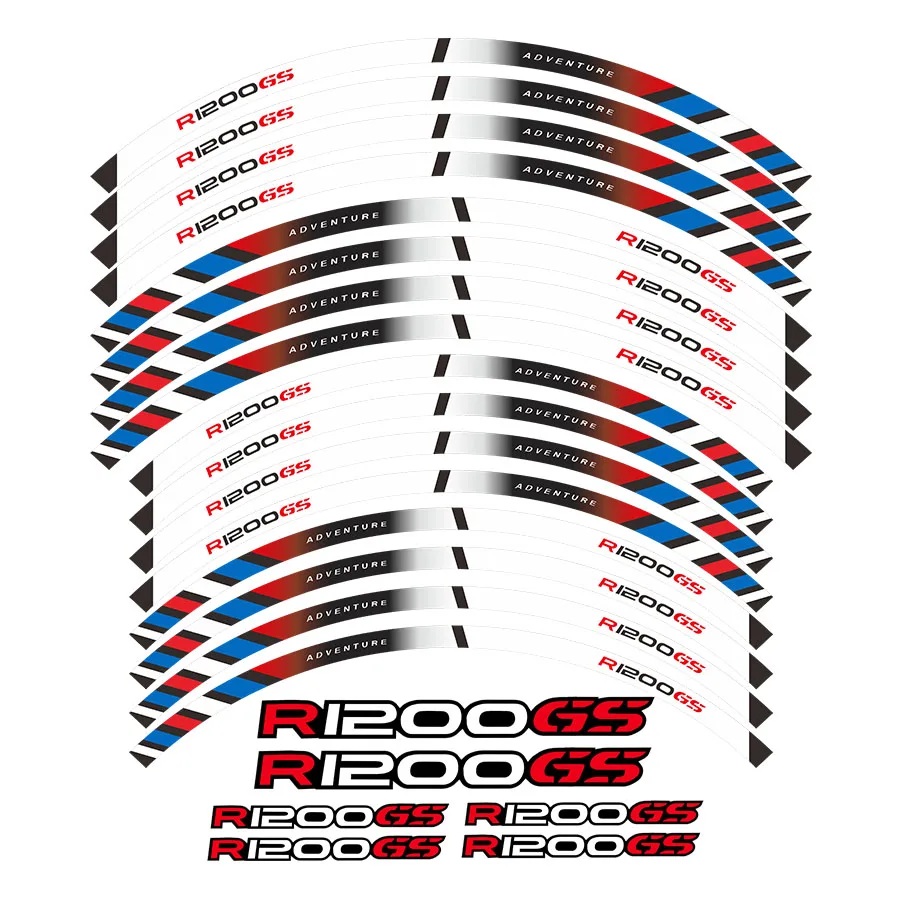 motorcycles wheel stickers Reflective Rim moto Stripe Tape For BMW R1200GS ADVENTURE 19''17''
