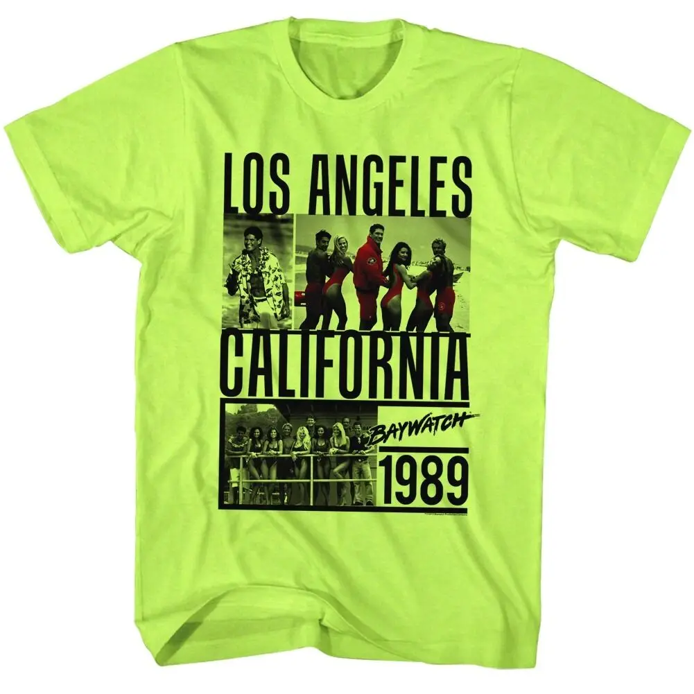 Baywatch TV Show Los Angeles Ca Licensed Adult T Shirt shirt Hipster Cool O Neck Tops | Мужская одежда