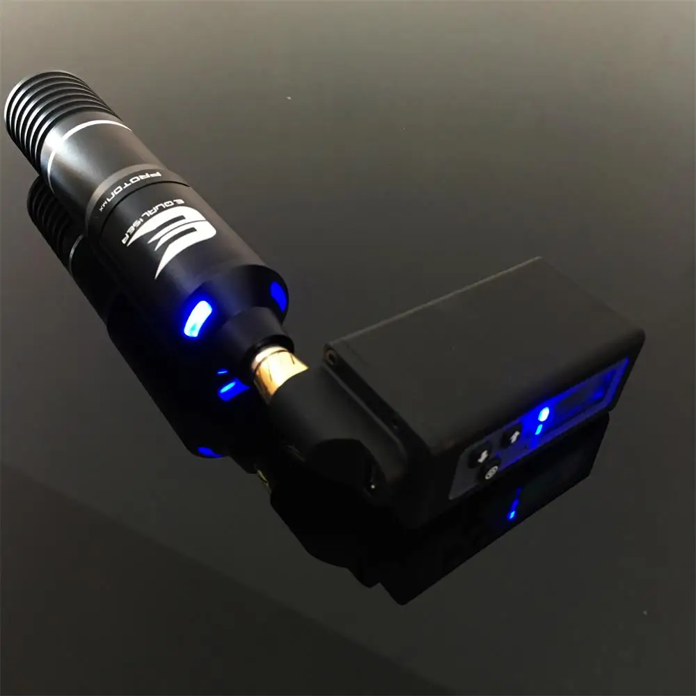 pen with power Набор для татуировки, роторная машинка для татуировки, ручка с мощной татуировкой, источник питания, мини беспроводной набор для татуировки - Цвет: pen with power