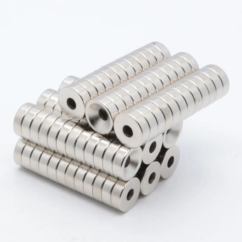 10pcs12x4-4mm супер мощный сильный массового малое кольцо неодимовый ниодимовые Дисковые магниты диаметр 12 мм х 4 мм отверстие 4 мм N35