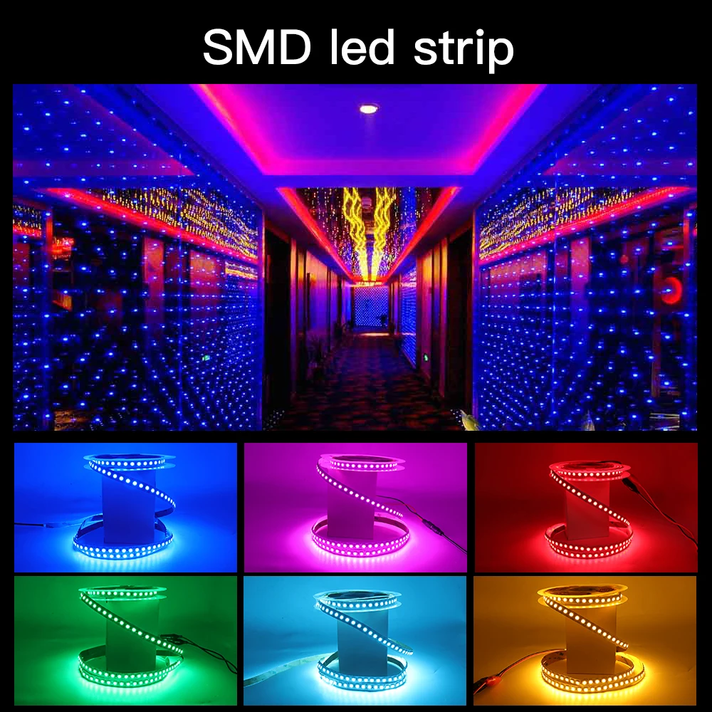 LED Strip Waterproof 5050 DC12V 120LEDs/60LEDs 5m/lot Flexible LED Light RGB  5054 LED Strip White/Warm White/Red/Greed /Blue|LED Strips| - AliExpress