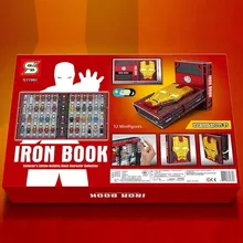Железный человек коллекции книга Fit Marvel Мстители строительные блоки кирпичи игрушки для детей SY1361