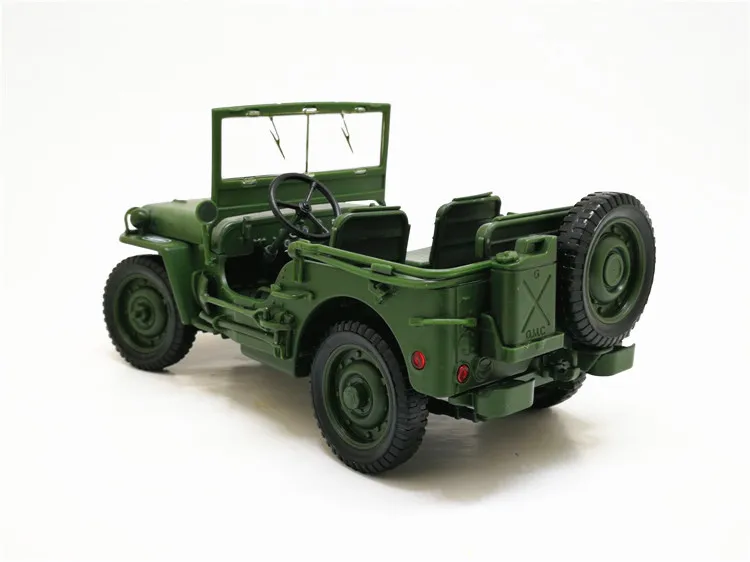 1:18 джип Военная тактика литая модель автомобиля открывающийся капот панели, чтобы раскрыть двигатель для детей подарок игрушки