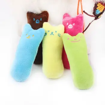

15Pcs Creative Cute Cartoon Thumb Pillow Scratch Cat Chew Catnip Toy Teeth Grinding Soft Clean Teeth Practical Interactive
