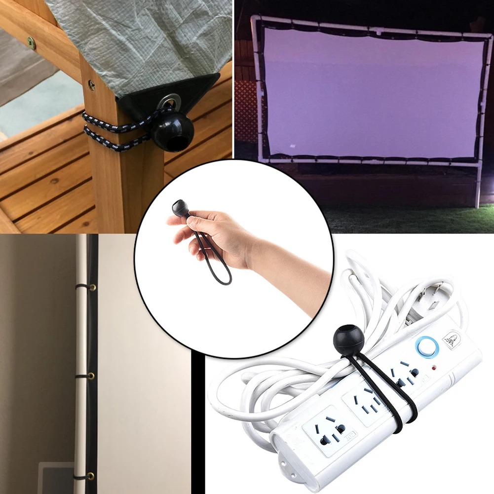 Bungees Ball Fixing Tie Rope Canopy Bungee Cords Strap Elastic Tent