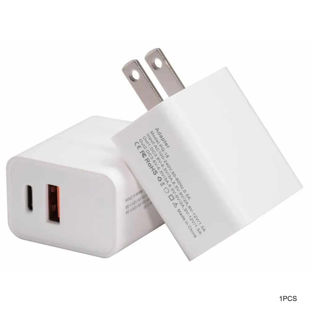 18 Вт PD+ QC3.0 зарядное устройство Быстрая зарядка usb зарядная станция адаптер питания Универсальный мобильный телефон Настольный настенный дом