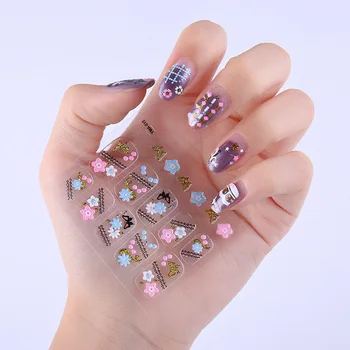 

30 Pcs Sheets Nail Art Transfer Stickers 3D Design Manicure Tips Decal Decorations high quality hot selling