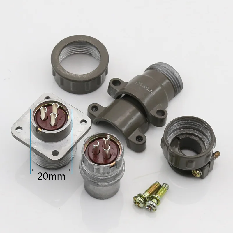 Aviation Plug Socket P20 Series 2 3 4 5 7 Core 20MM Diameter
