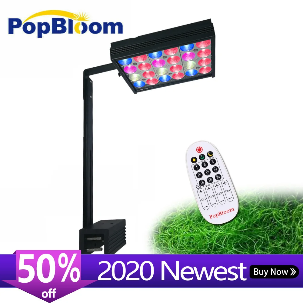 

PopBloom Led Refugium Light 30W Plants Led Lighting Refugium Lamp for Seaweed Filter / Refuge Algae Light Shannon16G