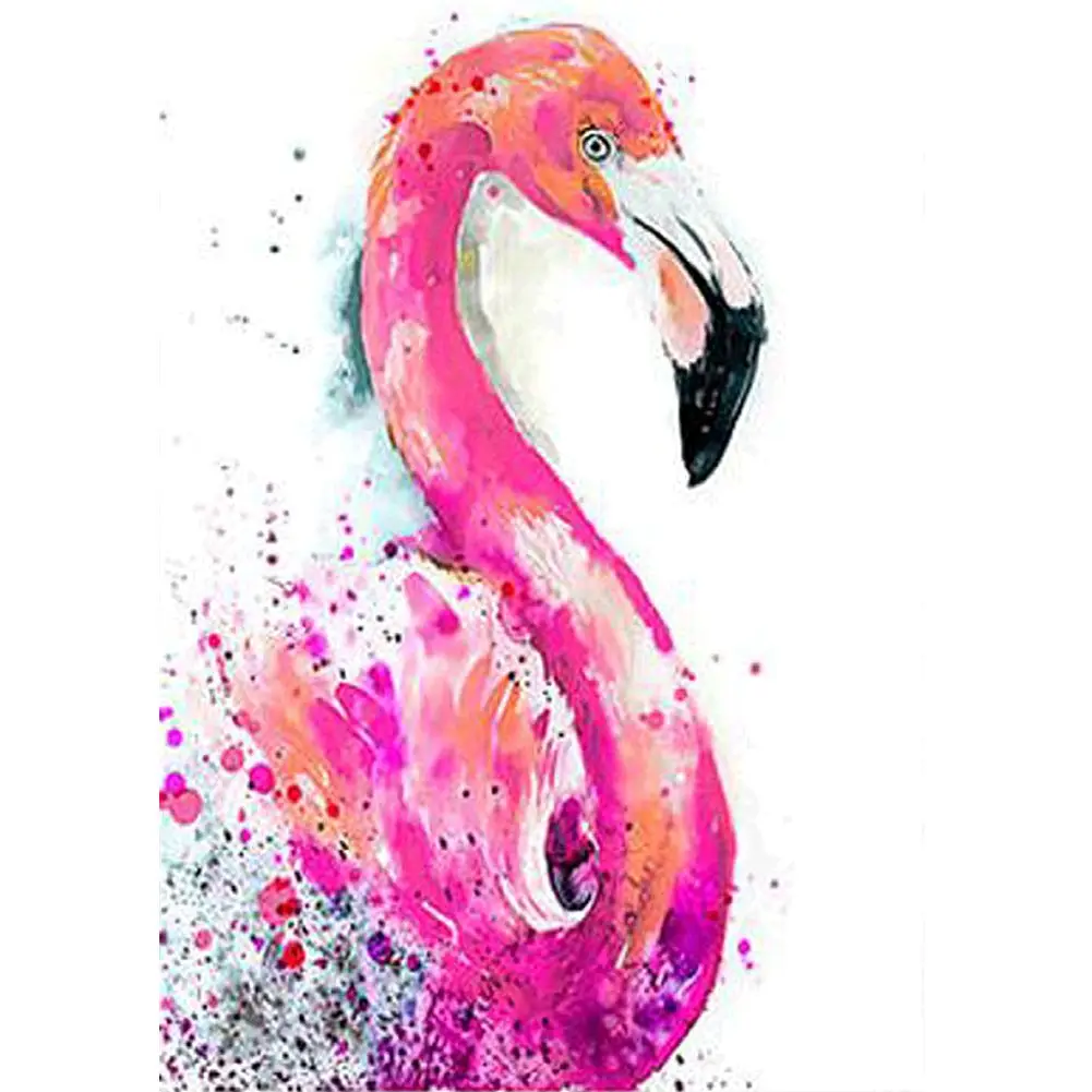 

DIY Diamond Mosaic Painting Embroidery Flamingo Cross Stitch Mosaic Elegant Leisure