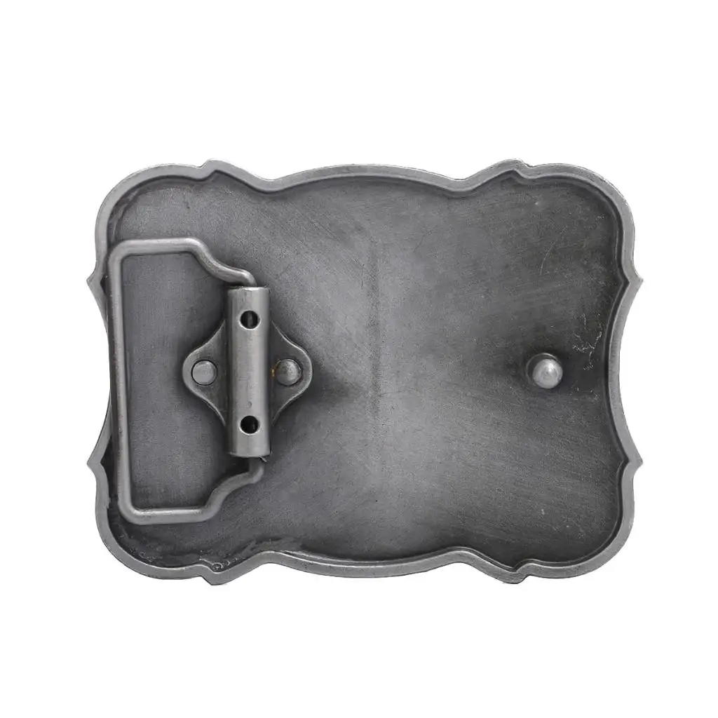 Men's Classic Retro Style Carved Horse Cowboy Western Belt Buckle Accessory Rectangle 3D Buckle Cool Man Gift