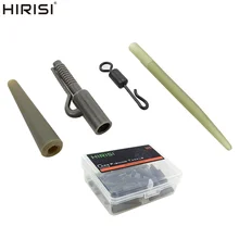 Kit de plate forme de pêche à la carpe, Clips de plomb pivotants, Clips de sécurité, plate forme d'hélicoptère, manchon de crochet, accessoires M6, 10 pièces 