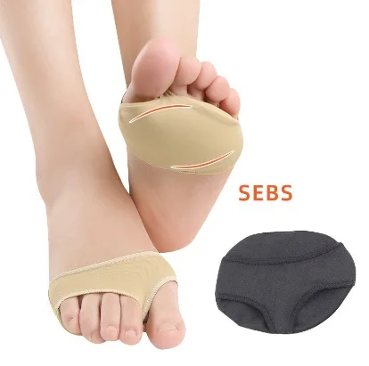 Metatarsal Gel Protector Cushion Pads Forefoot Metatarsal Pain Relief Soft Absorber Cushion Anti-pull Mesh 1 Pair