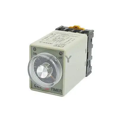

0-6 Second 8 Pin Plastic Housing Delay Timer Time Relay DC 12V AH3-3 w Base