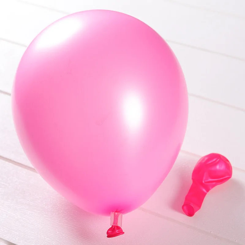 Зеленые шары, 50 шт./лот, 10 дюймов, 1,5 г, жемчужные латексные шары, баллоны, аксессуары, гелиевые газовые балоны, шары, фигурки, Минни, детские - Цвет: Розовый