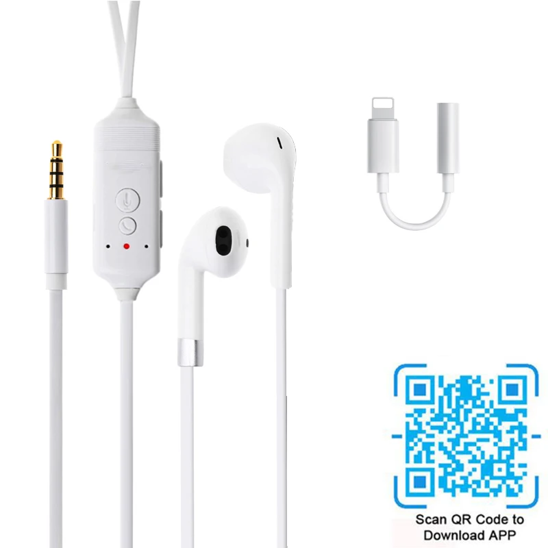 FELYBY iphone, записывающее устройство для телефонных звонков, наушники для записи, бесплатное программное обеспечение для Skype, Facebook, WhatsApp, запись голосовых вызовов - Цвет: style 4
