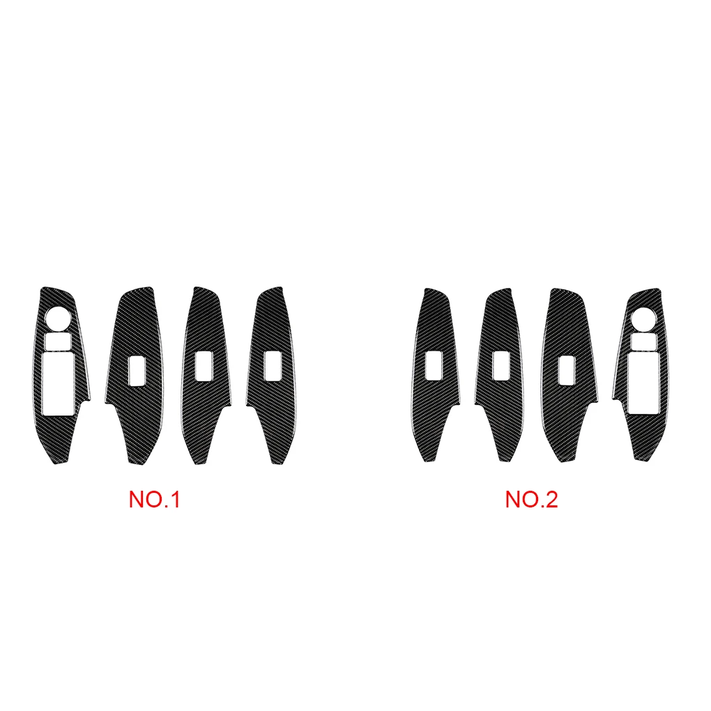 

Replacement For Mazda 3 Axela 2017-2018 4pcs/set Window Control Switch Panel Cover Trim Carbon Fiber Sticker RHD
