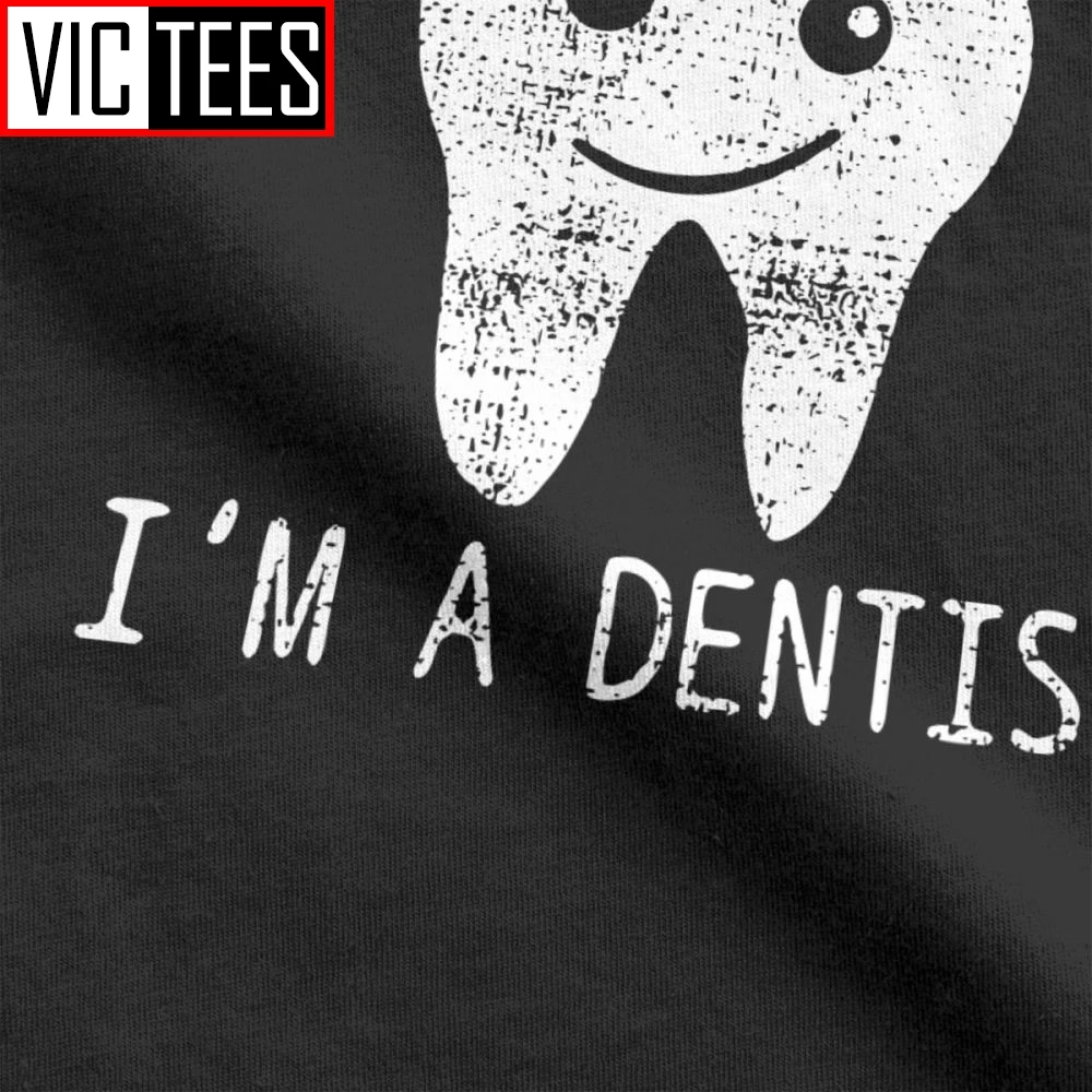 Men T Shirts Dental Hygiene Vintage Teeth Dentist Dentistry Tee Shirt Crewneck Clothing Cotton T-Shirt Plus Size