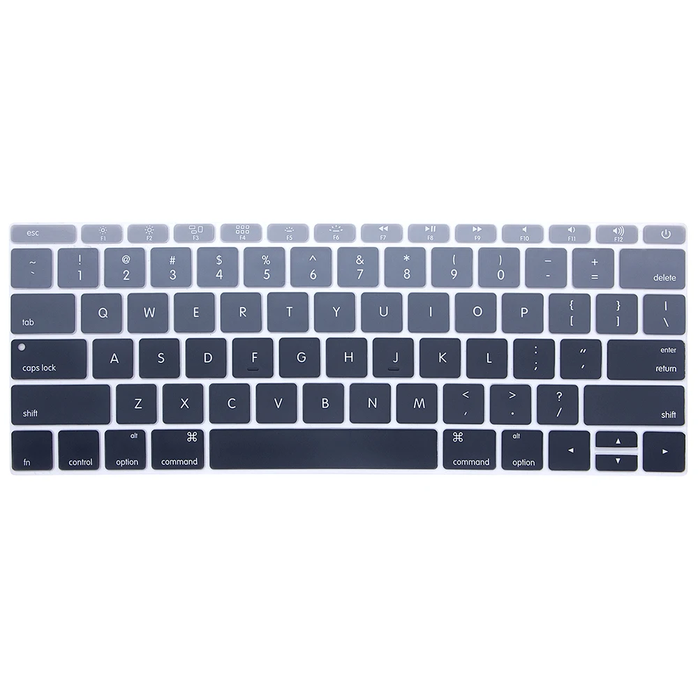 Радужная накладка на клавиатуру HRH Ombre силиконовый чехол для Macbook New Pro 13 дюймов A1708