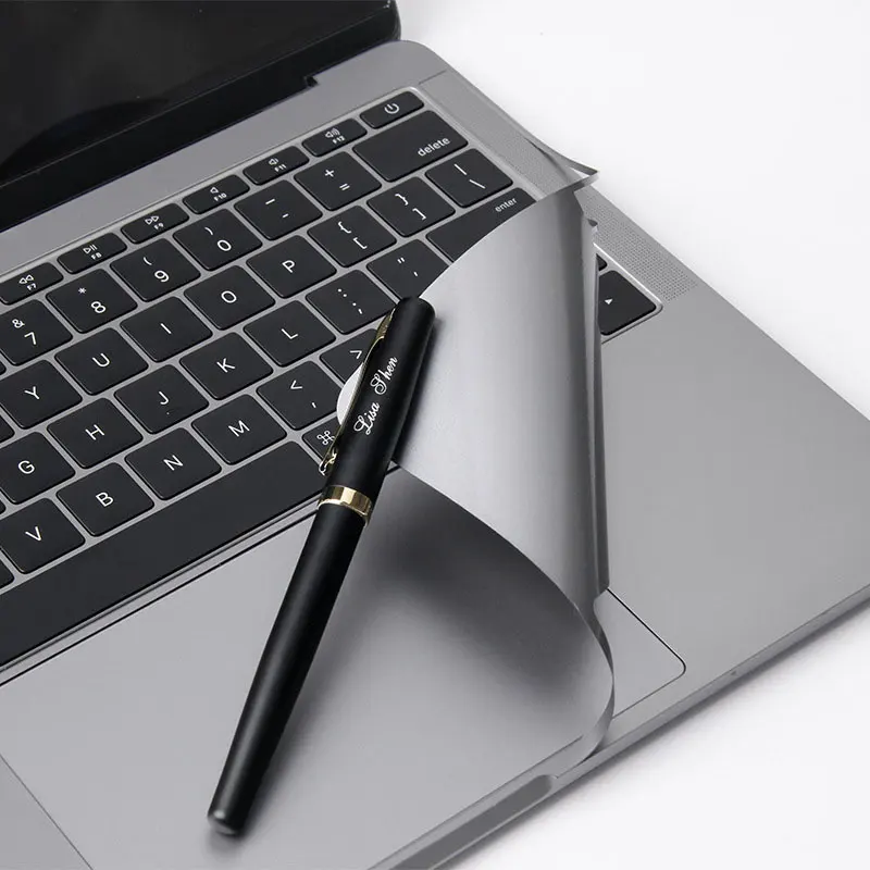 Gray Ноутбук чехол для Macbook pro 13 Air Pro retina сенсорной панелью, 12, 13, 15 Тетрадь 3M стикер на фюзеляж macbook корпус из закаленного стекла - Цвет: Gray