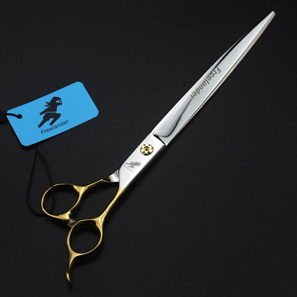 9 дюймов Профессиональные Парикмахерские ножницы золотая ручка для домашних животных ножницы для стрижки ножницы JP440C нержавеющая сталь