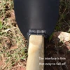 K1KA Black 13.78inch Multifunctional Weeding Tool Hoe Tool Long Handle Pointed Cultivator Very Sharp Weeding Tool 4