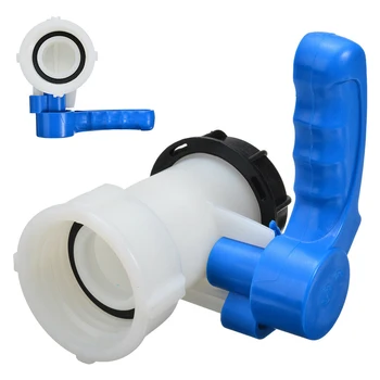 

IBC Container Butterfly Valve (60 Mm Union) S60x6 Coarse Thread Drain Valve Tank Connector Valve Faucet Adapter Garden Irrig