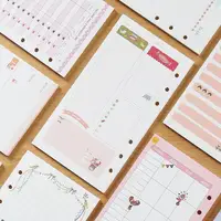 40 Sheets Kawaii A6 A5 Loose Leaf Paper Refill Spiral Binder Planner Inner Page Inside Paper Dairy Weekly To Do List Stationery 1