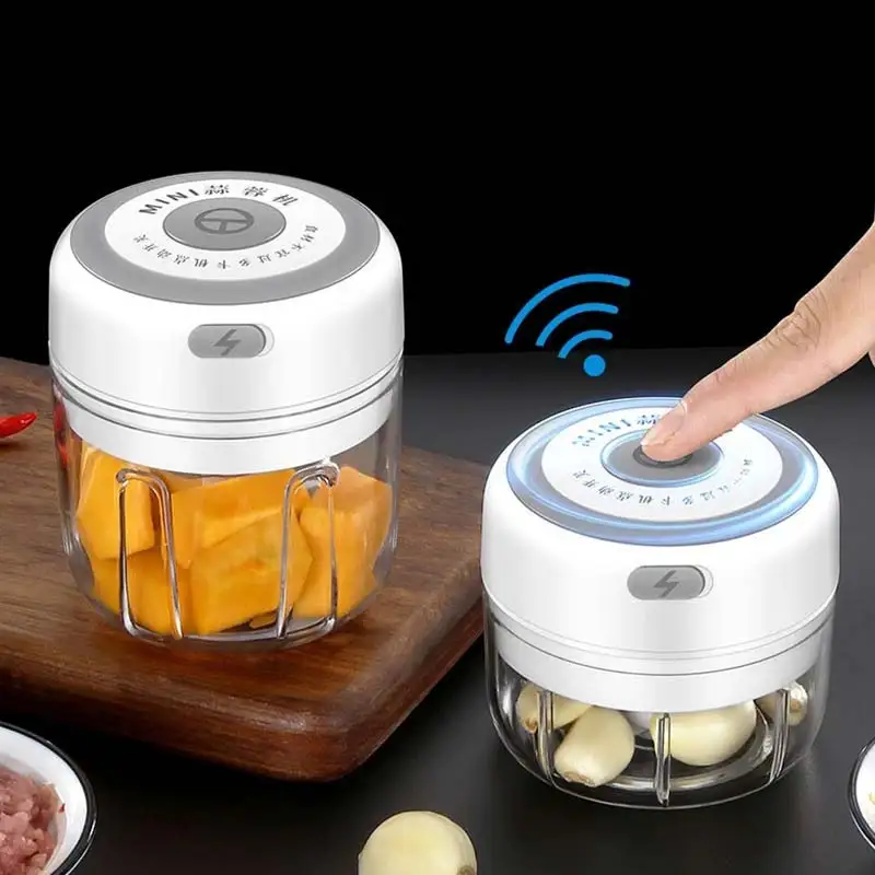 100/250ml Mini USB Беспроводной Электрический давилка чеснока Пресс Мясорубка овощ