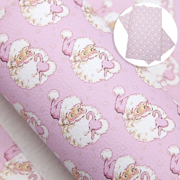 

David accessories 20*34cm Animal Printed Litchi Faux Synthetic Leather Fabric Sheets Christmas Girls Craft DIY Bow Bag,1Yc9592