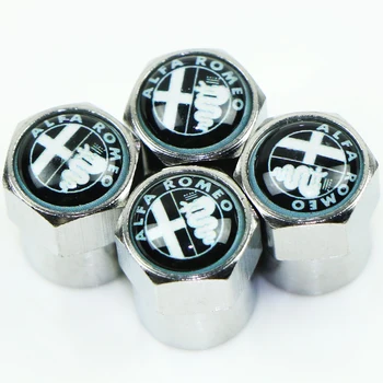 

4 pcs Car Tire Wheel Valve Cap air protection cover For alfa romeo 159 147 156 giulietta 147 159 mito Car accessories