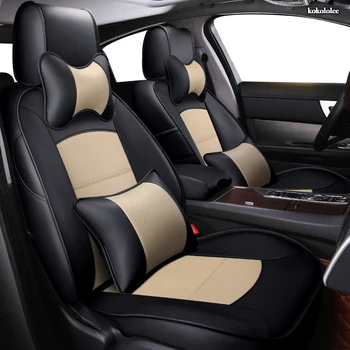 

kokololee Custom Leather car seat covers set For PEUGEOT 301 307 408 308 308s 508 3008 2008 4008 5008 seats cover cars protector