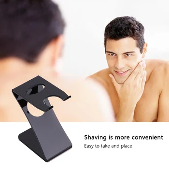 

Acrylic Shaving Razor Brush Holder Stand 2-In-1 Plastic Shaving Tool for Razor Storage