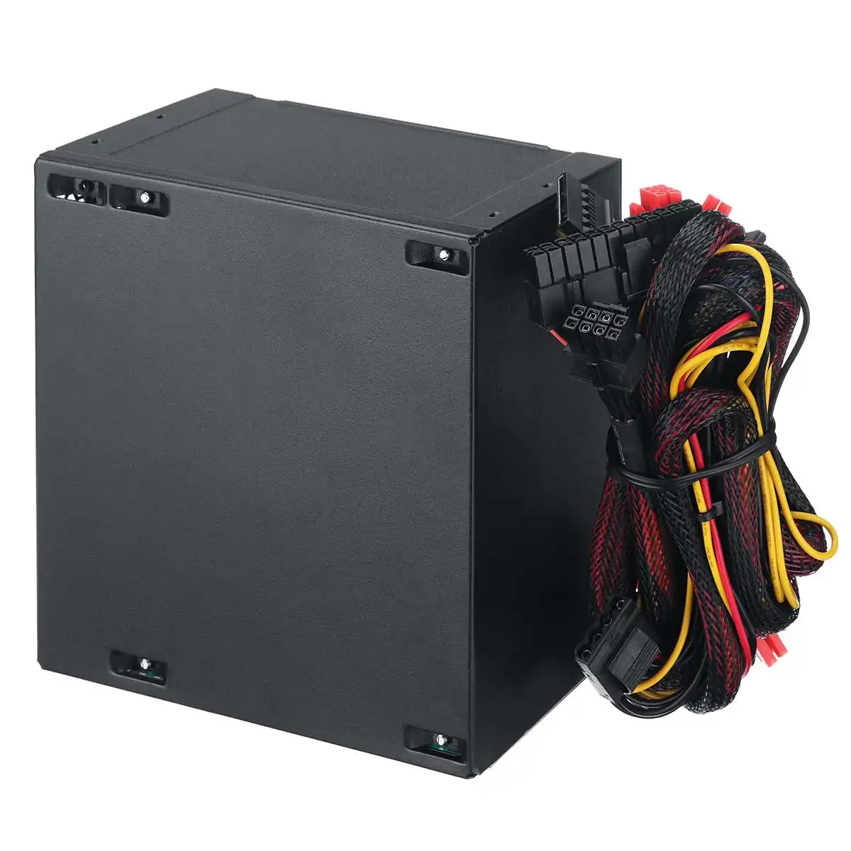 Черный Блок питания 1000 Вт PFC тихий вентилятор ATX 20pin 12 в ПК компьютер SATA игровой