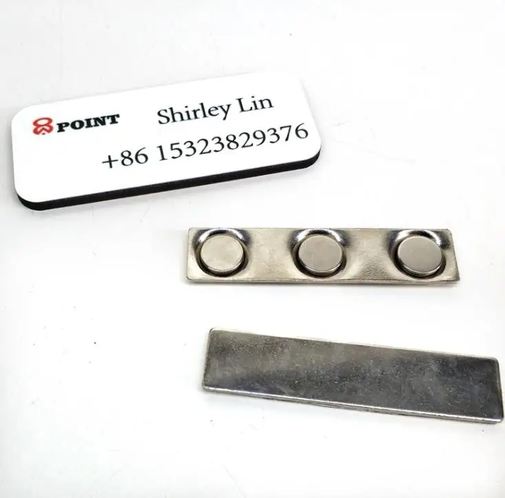 39*76*3mm 직사각형 배지 자석 MDF 승화 이름표 작업용 DIY 공백 이름 카드 배지 SN3744