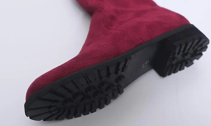 SELLING Thigh High Boots Female Winter Boots Women Over the Knee Boots Flat Stretch Sexy Fashion Shoes New Riding Boots 43