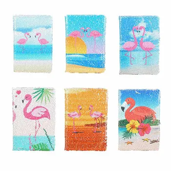 

78 Sheets/piece Creative Colorful Sequins Flamingos Notebook Fashion Daily Notepad School Office Notebook