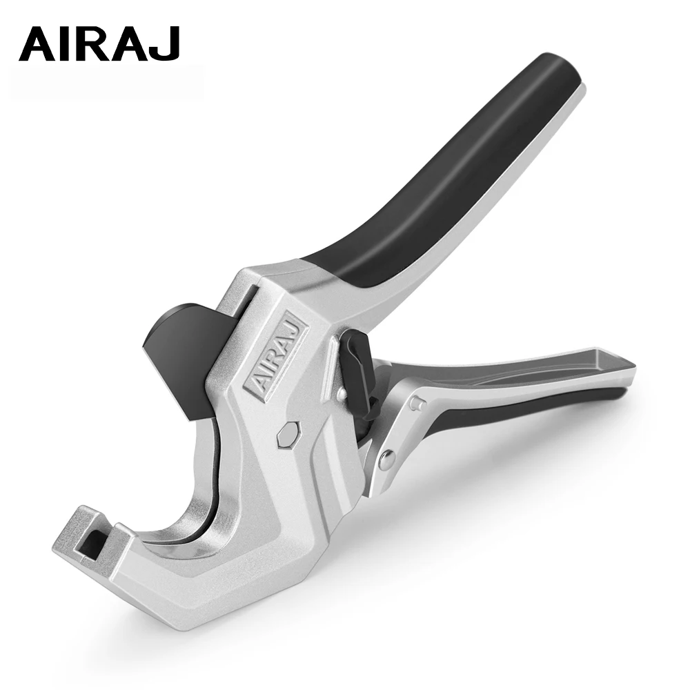 

AIRAJ Ratcheting Pipe Cutter One Hand Tubing Cutter for Cutting 1-1/4 inch PVC, PEX, PPR Plastic Hoses Tube Pipe Cutter