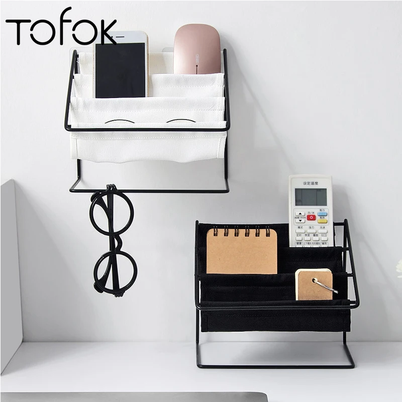 

Tofok Desktop Storage Wrought Iron Glasses Frame Household Debris Stationery Storage Rack Holder Home Office Organizer Shelf New