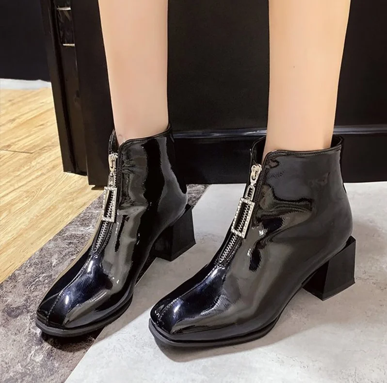 black patent trainers ladies