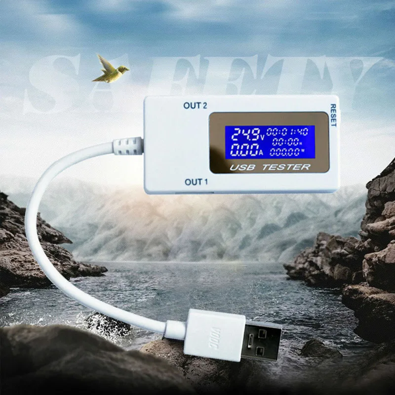 10 в 1 ЖК тестер USB 4 30 5A ток детектор напряжения для huawei Oppo мобильный телефон