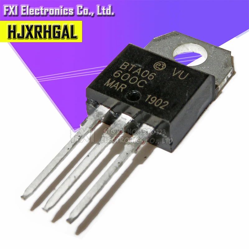 10PCS BTA06 600C TO 220 BTA06 600 TO220 bidirectional triode thyristor ...